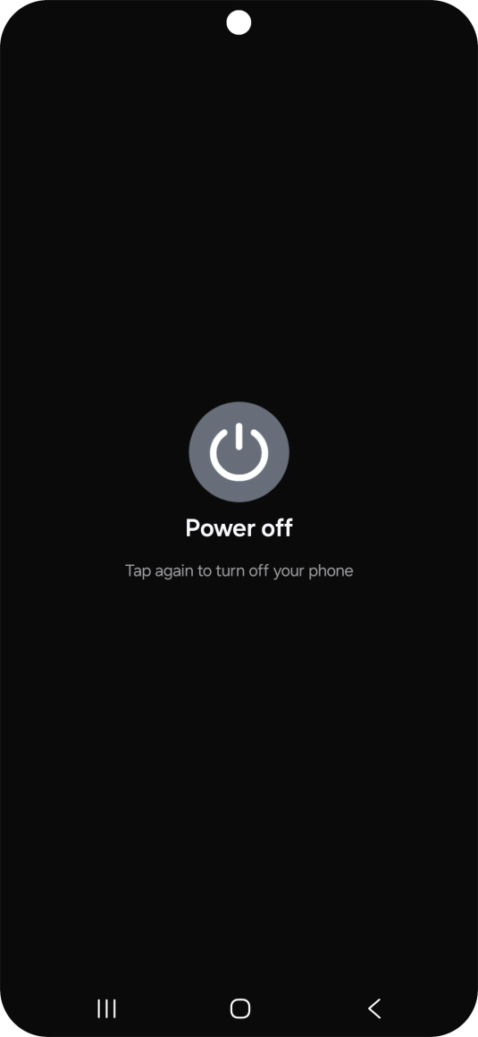 Press Power off.