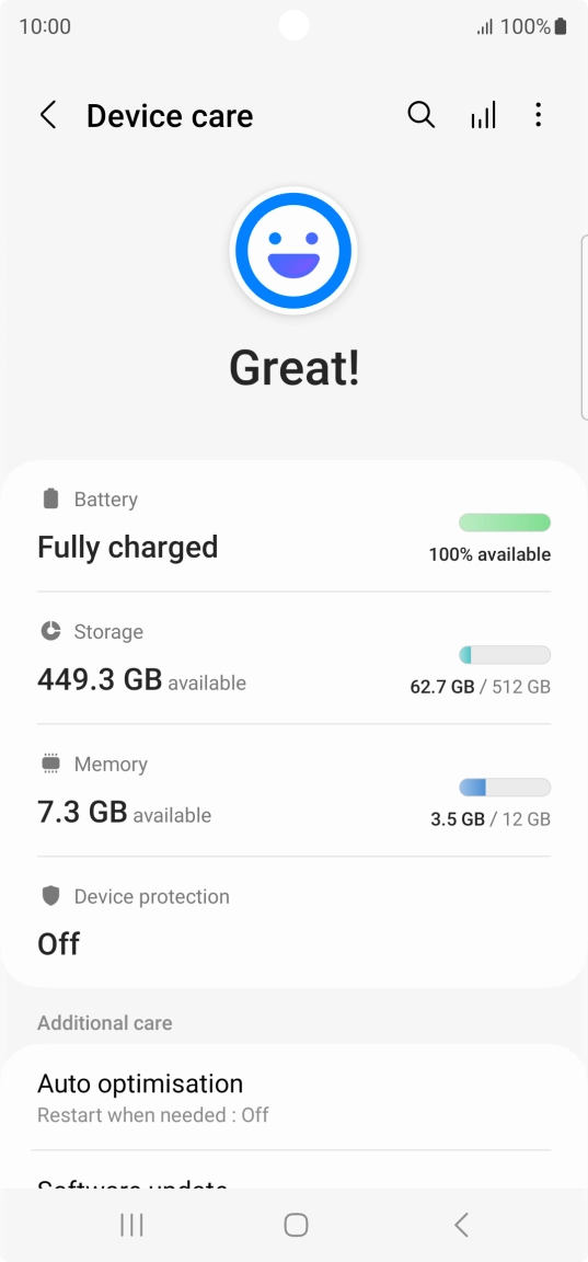 Press Battery.