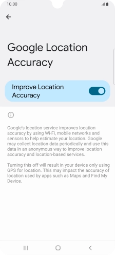If you press the indicator next to 