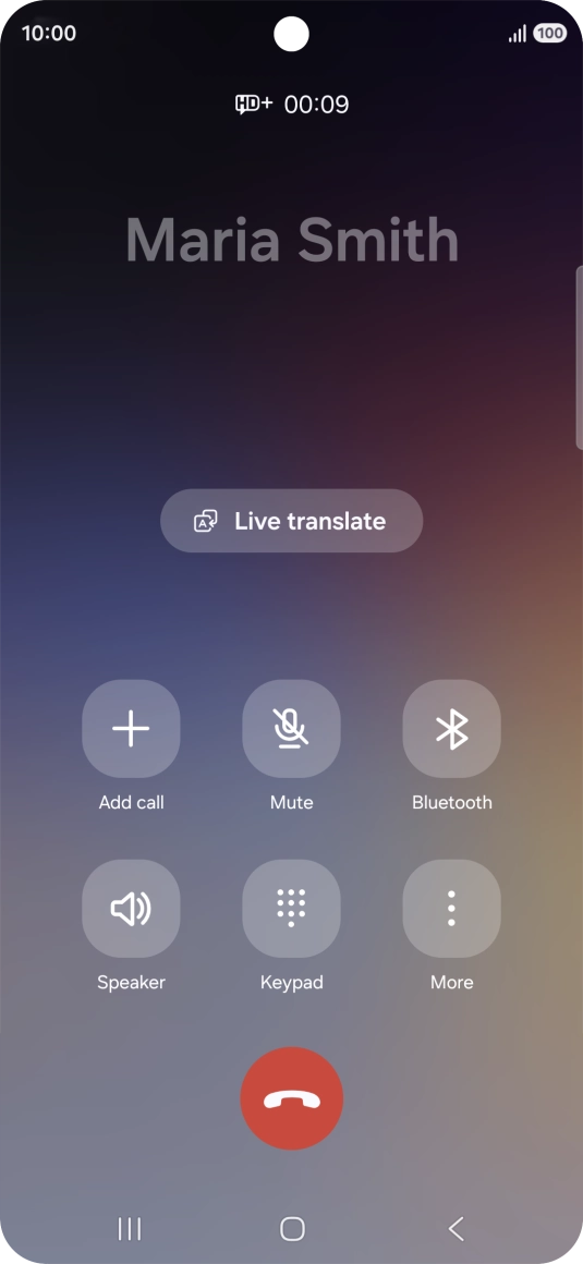 Press Live translate.