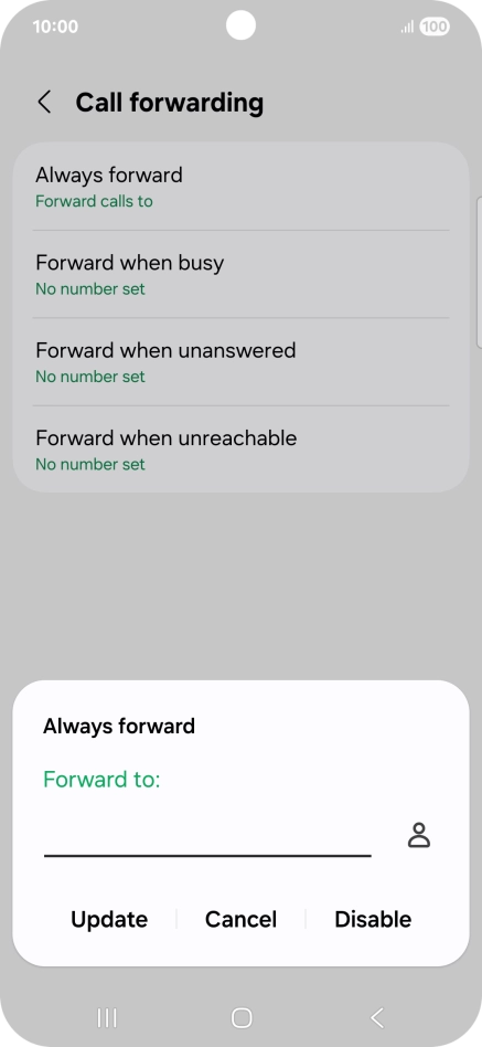 Press Disable.
