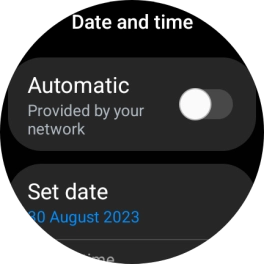 Press Set date.