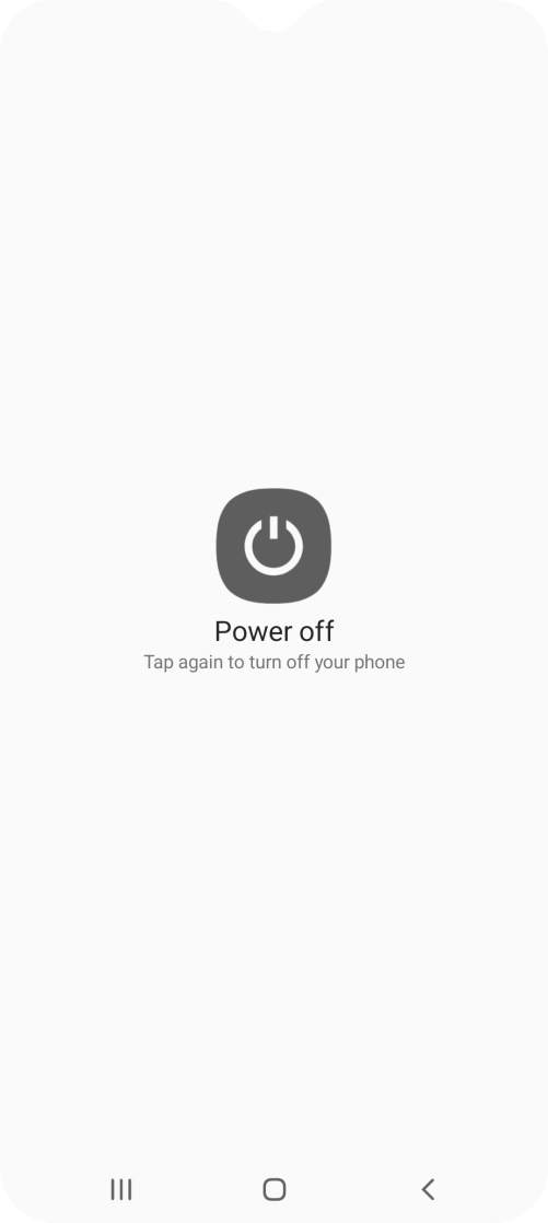 Press Power off.