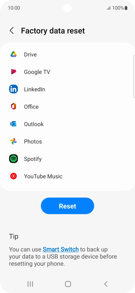 Press Reset.
