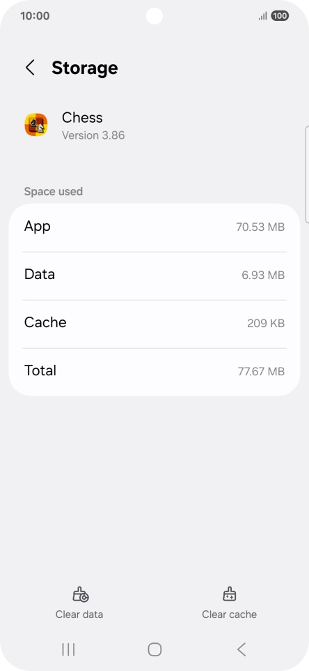 Press Clear cache.