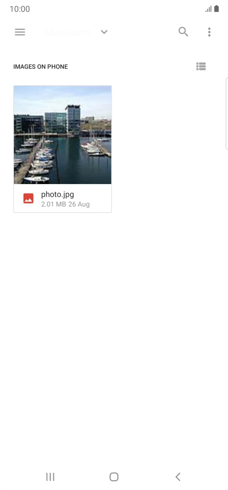 Press the required file.
