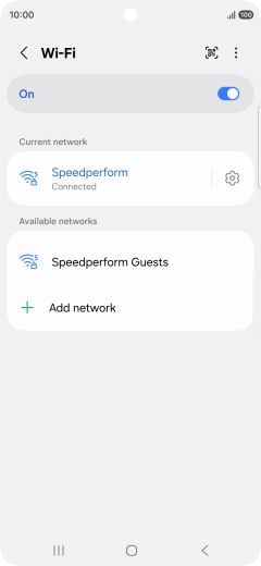 Press the Home key to return to the home screen.