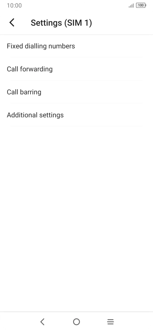 Press Additional settings.