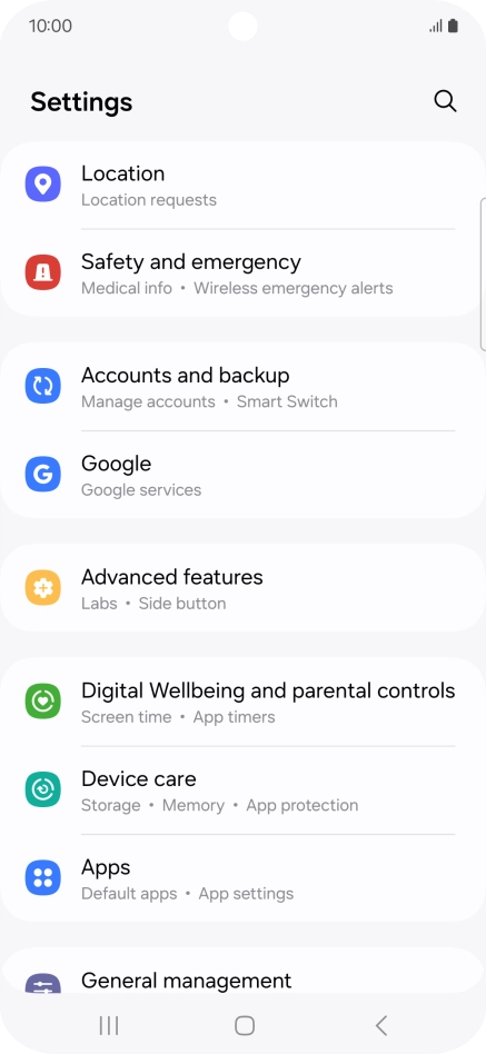 Press Google.