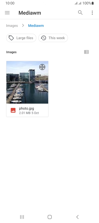 Press the required file.