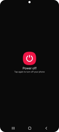 Press Power off.