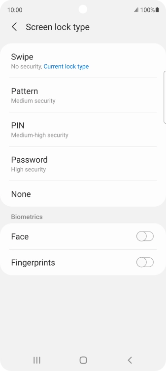 Press Fingerprints.