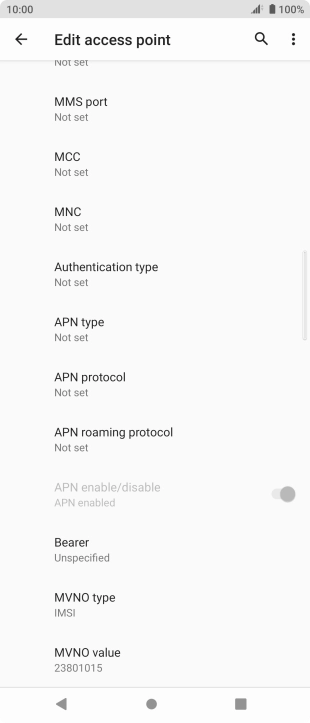 Press MMS port.