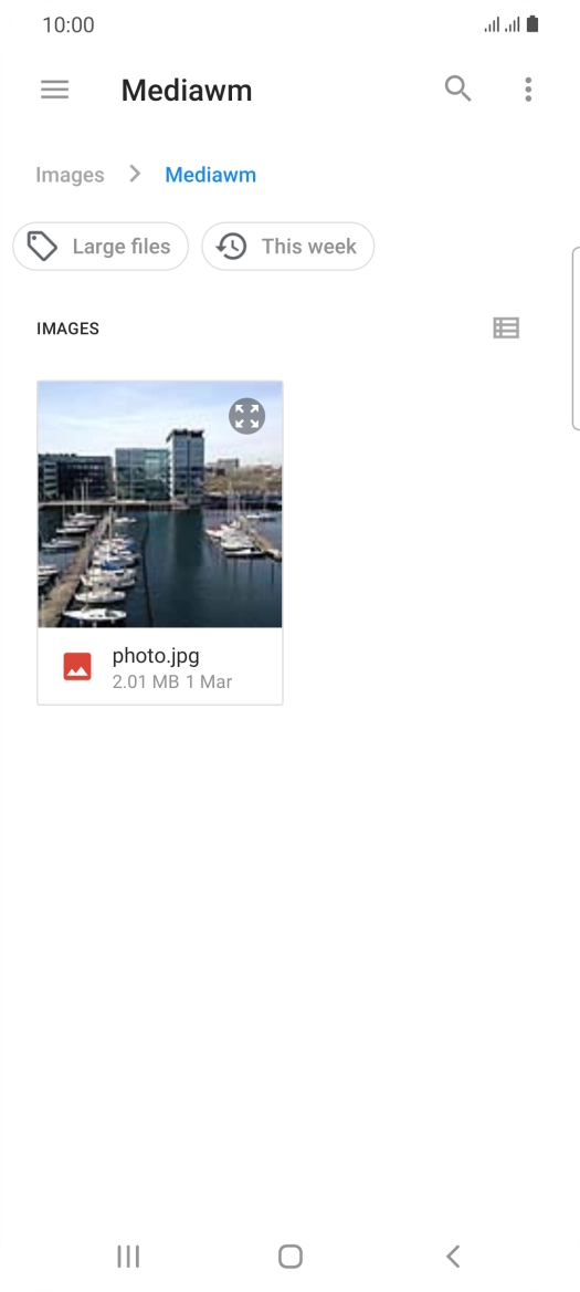 Press the required file.