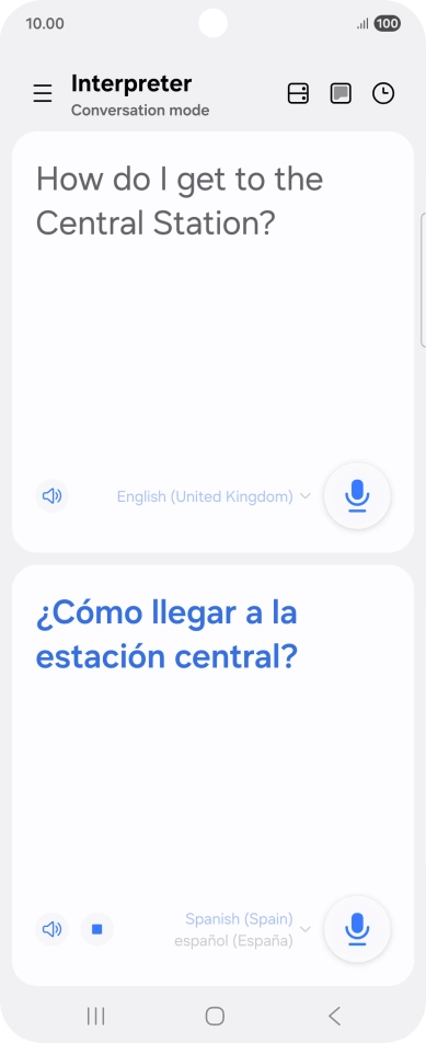 Follow the instructions on the screen to select the required language settings and use the function.