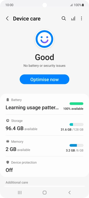 Press Battery.