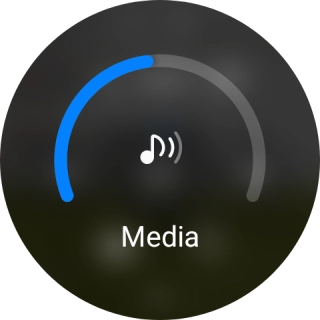 Slide the circle to select the required volume.