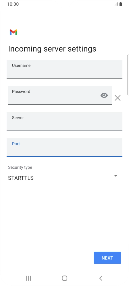 Press the drop down list below 