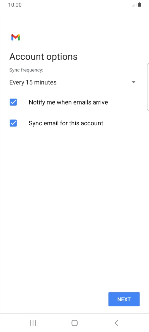 Press the drop down list below 