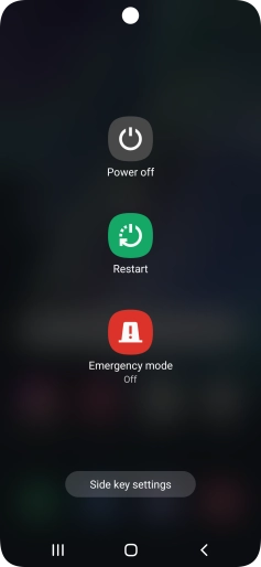 Press Power off.