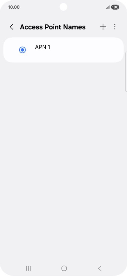 Press the add icon.