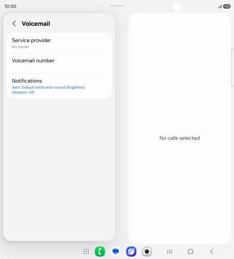 Press Voicemail number.