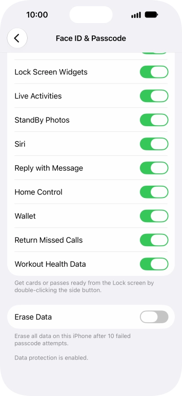 Press the indicator next to Press the indicator next to