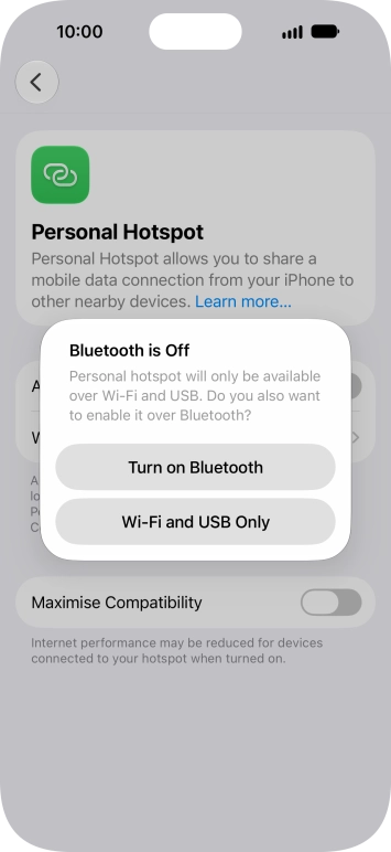 If Wi-Fi is turned on, press Wi-Fi and USB Only. If Wi-Fi is turned on, press Wi-Fi and USB Only.