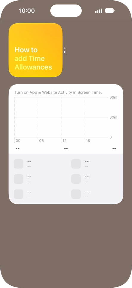 Press and hold the required Widget Stack.