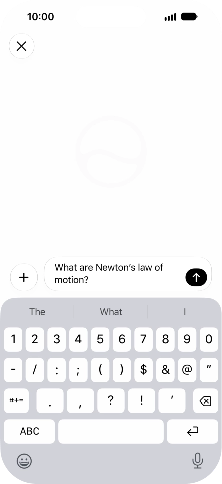 Follow the instructions on the screen to type or speak the required question. You can also attach pictures or documents and ask questions to them. Follow the instructions on the screen to type or speak the required question. You can also attach pictures or documents and ask questions to them.