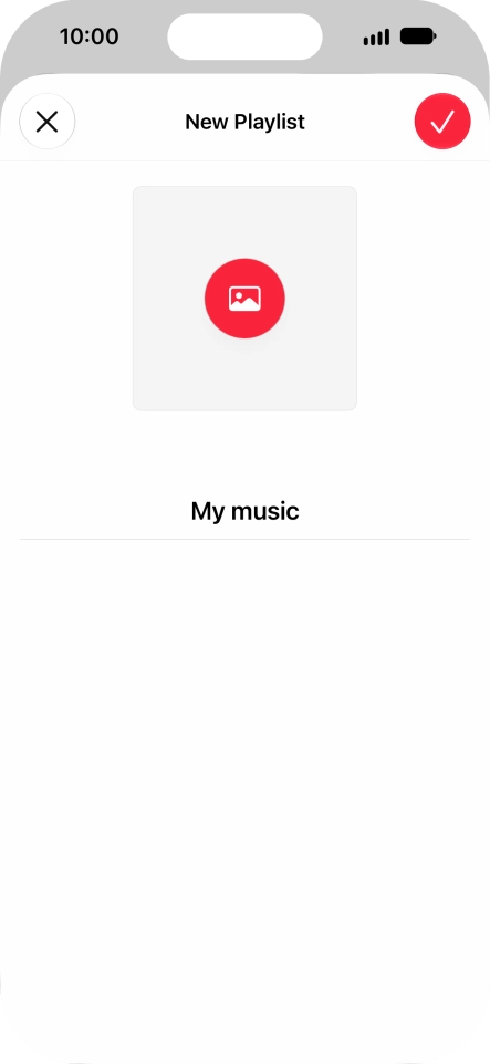 Press the confirm icon. Press the confirm icon.