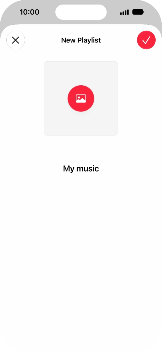 Press the confirm icon. Press the confirm icon.