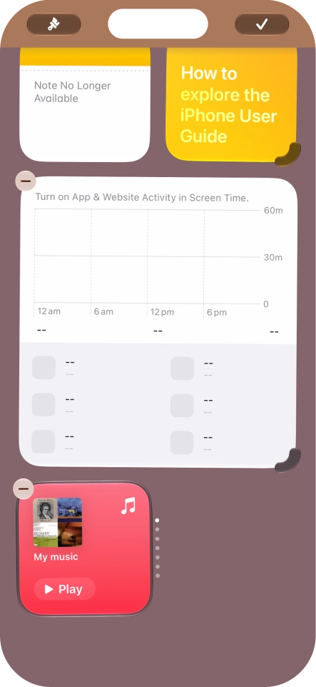 Press the confirm icon. Press the confirm icon.