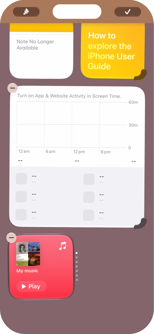 Press the confirm icon. Press the confirm icon.