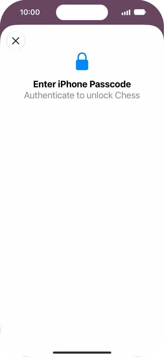 Use the phone lock code you created. The app is now no longer locked.