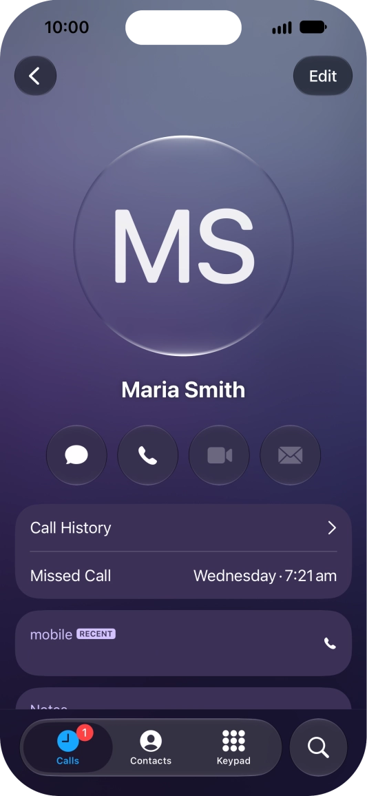 Slide your finger upwards starting from the bottom of the screen to return to the home screen.