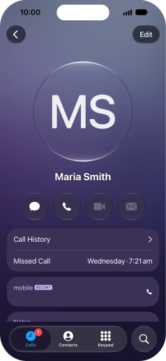 Slide your finger upwards starting from the bottom of the screen to return to the home screen.
