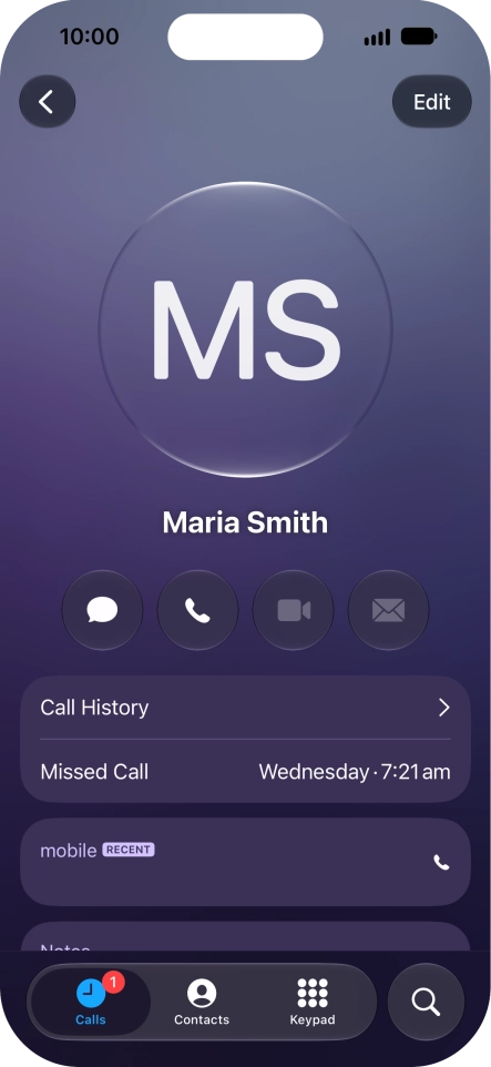 Slide your finger upwards starting from the bottom of the screen to return to the home screen.