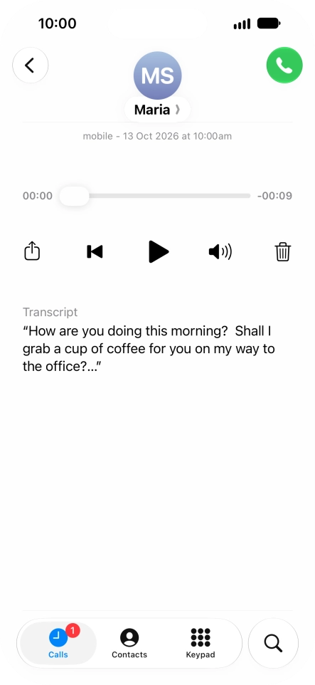 Press the play icon.