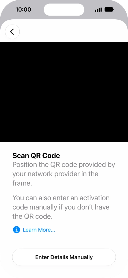 Place the QR code you've received inside the phone camera frame to scan the code. Place the QR code you've received inside the phone camera frame to scan the code.