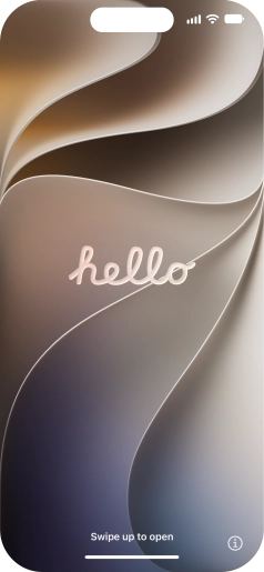 Slide your finger upwards starting from the bottom of the screen.