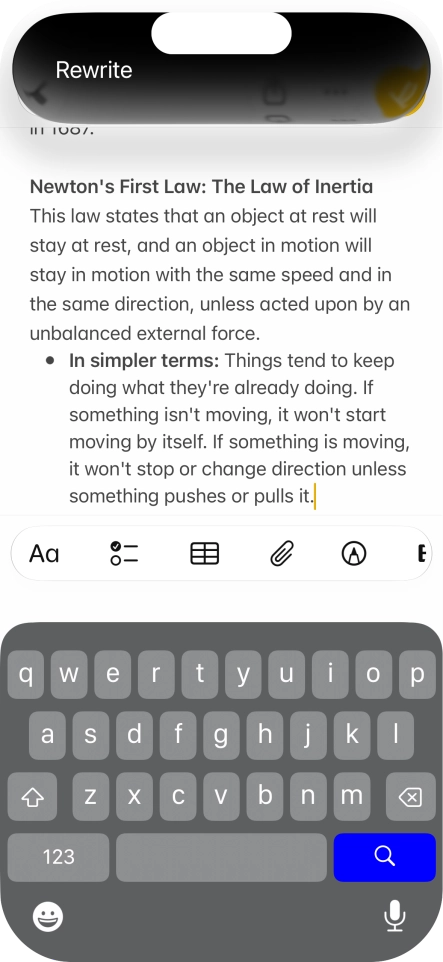 To automatically rewrite the text, use the command “Rewrite”. To automatically rewrite the text, use the command “Rewrite”.