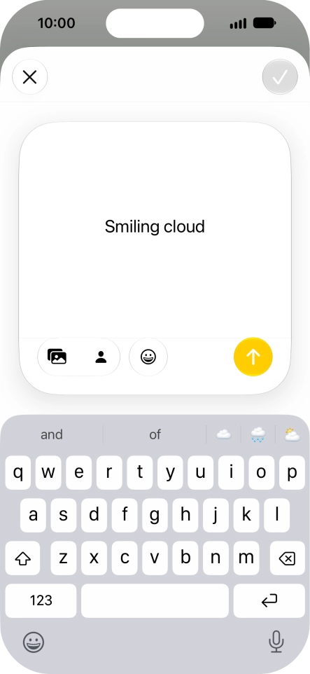 To use an existing media type as a template for your Genmoji, press the required media type and follow the instructions on the screen to select it. To use an existing media type as a template for your Genmoji, press the required media type and follow the instructions on the screen to select it.