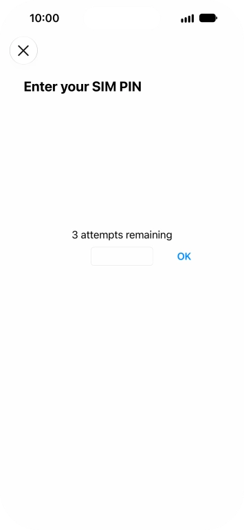 If your SIM is locked, key in your PIN and press OK. The default PIN is 1111.