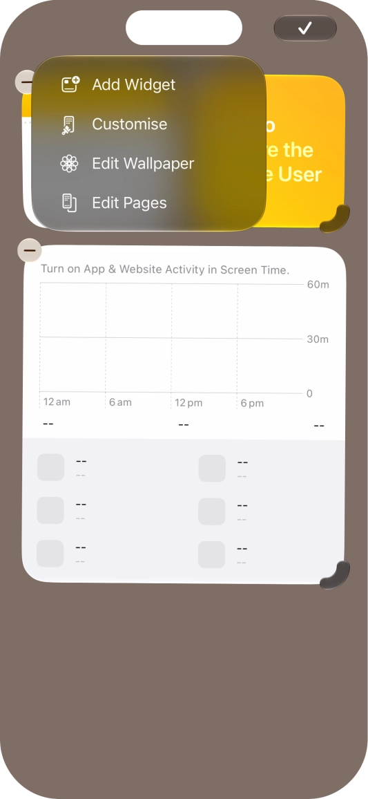 Press Add Widget. Press Add Widget.