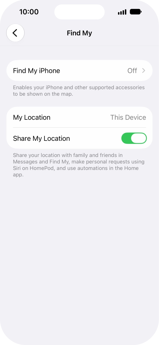 Press Find My iPhone.