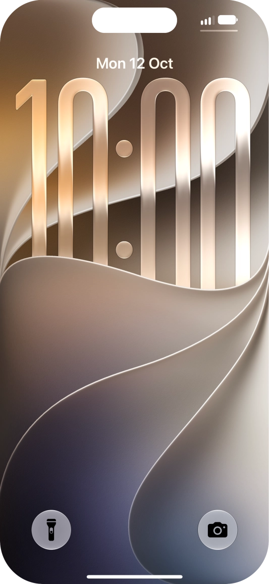 Press and hold anywhere on the lock screen. Press and hold anywhere on the lock screen.
