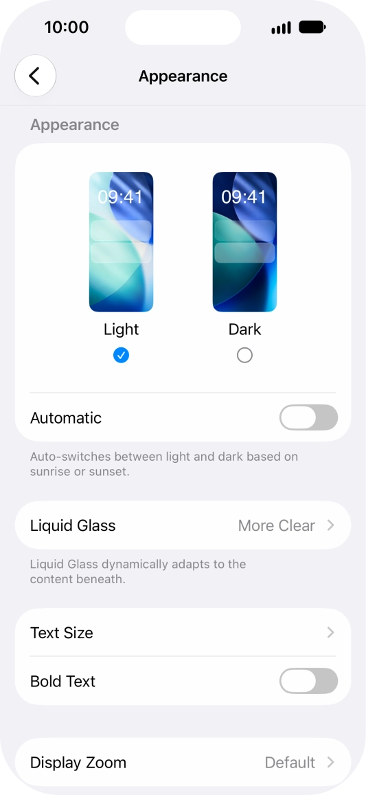 Press Dark. Press Dark.