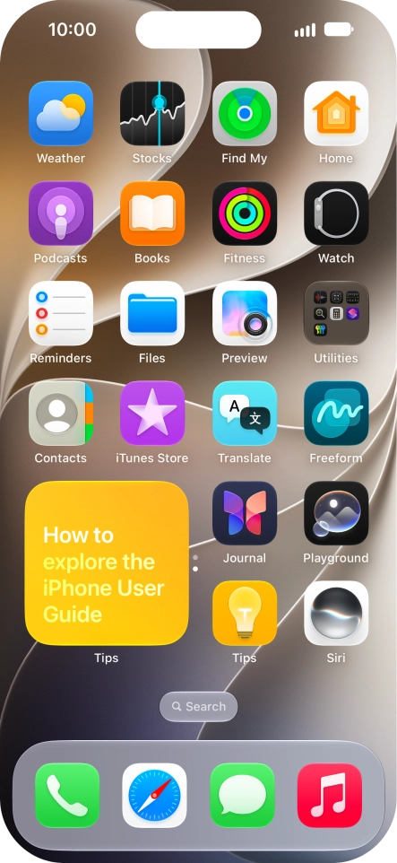If you're using a Widget Stack: slide up or down on the stack to select the required widget. If you're using a Widget Stack: slide up or down on the stack to select the required widget.