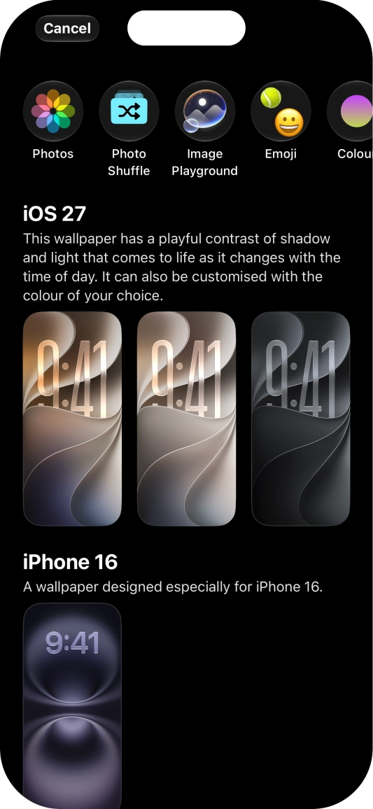 Press the required category and follow the instructions on the screen to select the required background image. Press the required category and follow the instructions on the screen to select the required background image.